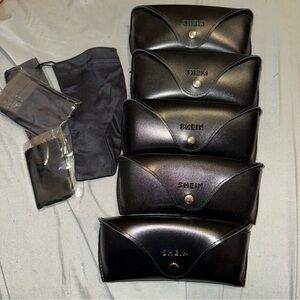 set of 5 sunglasses/ eyeglasses case